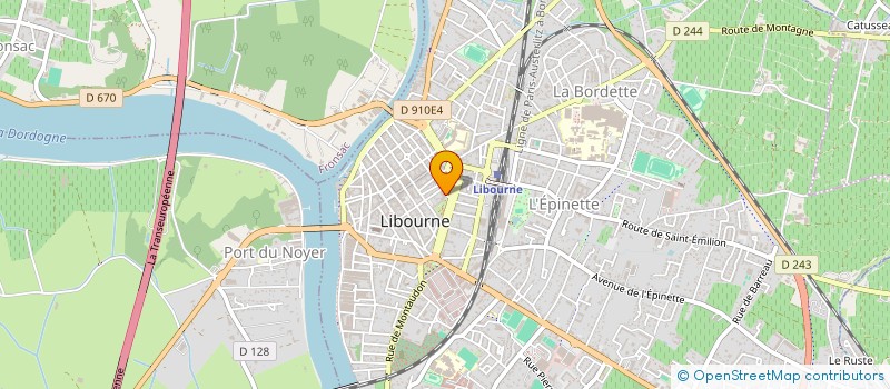 localisation de l'entreprise MONSIEUR FARID ORYAKHIL  LIBOURNE