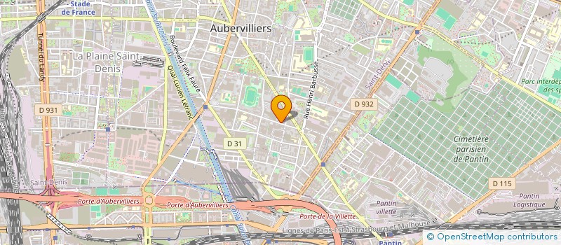 localisation de l'entreprise MONSIEUR FARID OSMANI  AUBERVILLIERS