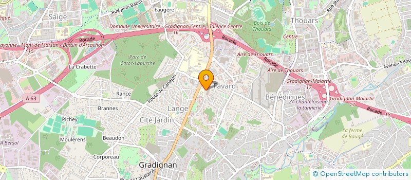 localisation de l'entreprise MONSIEUR FARID REZZOUKI  GRADIGNAN