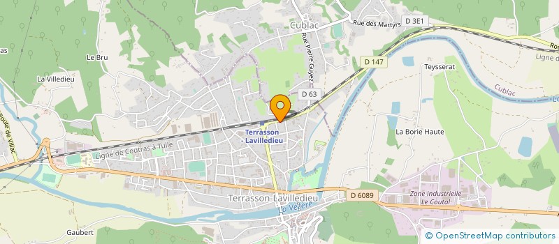 localisation de l'entreprise MONSIEUR FARID TABET  TERRASSON-LAVILLEDIEU