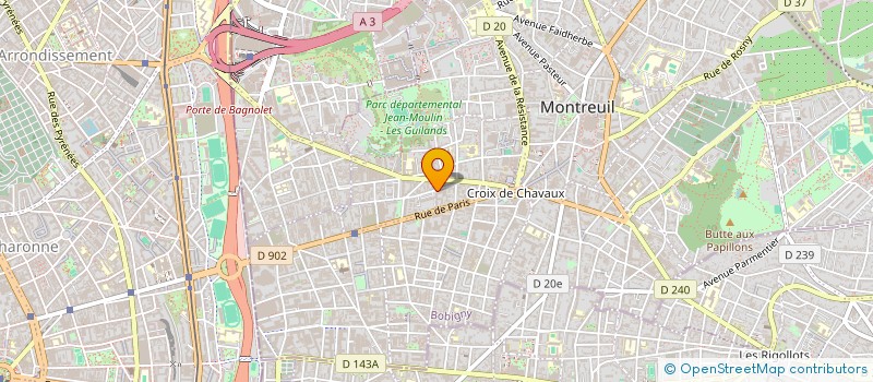 localisation de l'entreprise MONSIEUR FARIDH BADAOUI à MONTREUIL