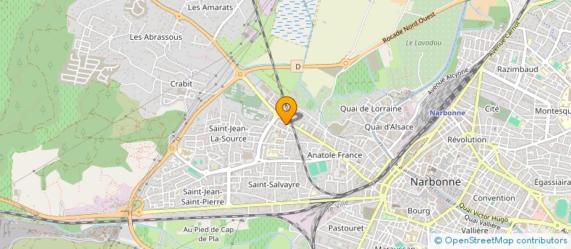 localisation de l'entreprise MONSIEUR FARIDULLAH WALI-ZAI  NARBONNE