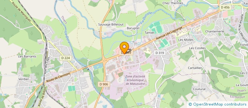 localisation de l'entreprise MONSIEUR FARIS BELAMRI  THIERS