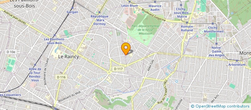 localisation de l'entreprise MONSIEUR FARIS MOUDACHIROU à CLICHY-SOUS-BOIS