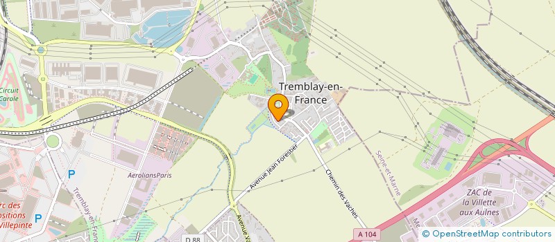 localisation de l'entreprise MONSIEUR FAROUK AKKOU à TREMBLAY-EN-FRANCE