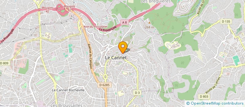 localisation de l'entreprise MONSIEUR FAROUK ARROU à LE CANNET