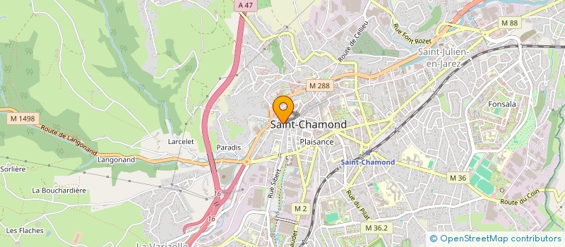 localisation de l'entreprise MONSIEUR FAROUK BENMAMMAR  SAINT-CHAMOND