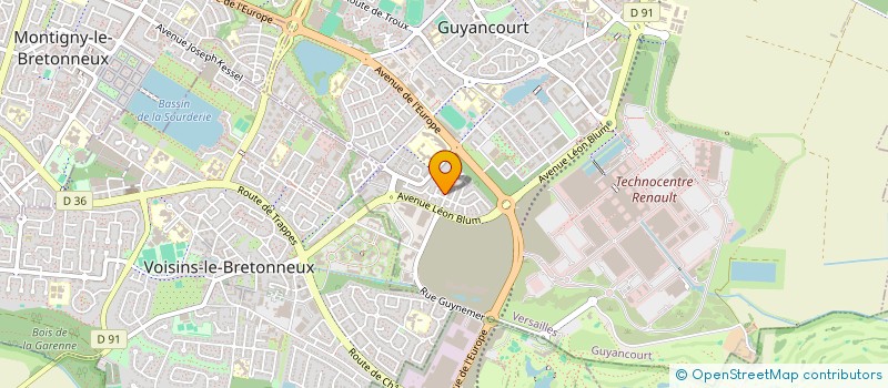 localisation de l'entreprise MONSIEUR FAROUK BOUDELLA  GUYANCOURT