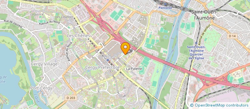 localisation de l'entreprise MONSIEUR FAROUK CHEKROUNE  CERGY