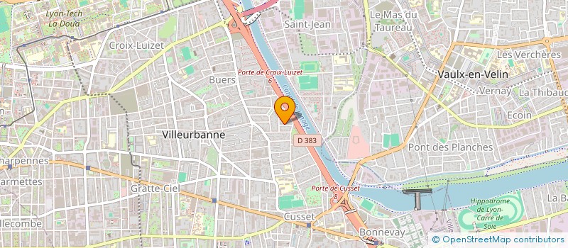 localisation de l'entreprise MONSIEUR FAROUK RECHAK  VILLEURBANNE