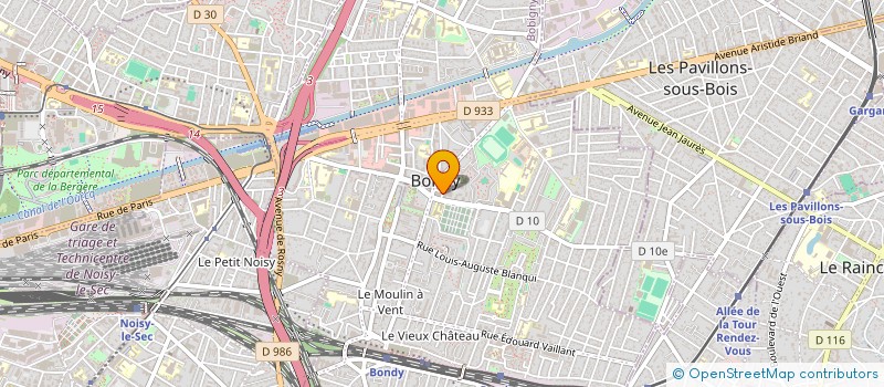 localisation de l'entreprise MONSIEUR FAROUK SAHNOUNE  BONDY