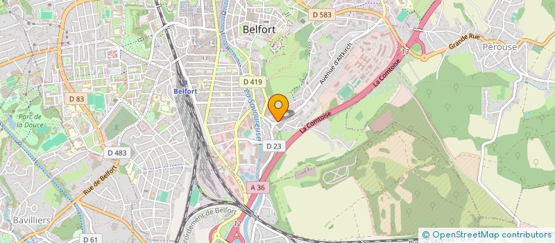 localisation de l'entreprise MONSIEUR FAROUK ZEMOULI  BELFORT