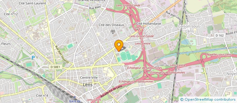 localisation de l'entreprise MONSIEUR FAROUQ BOUHAMAMA  LENS