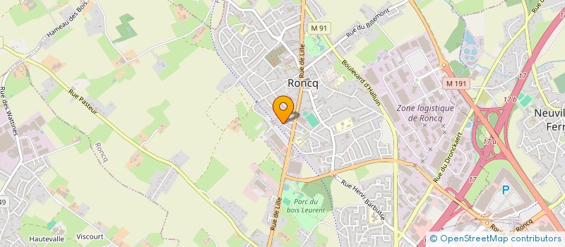 localisation de l'entreprise MONSIEUR FAROUQ LABZA  RONCQ