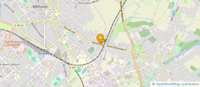 localisation de l'entreprise MONSIEUR FARREDJ YAHOUI  BETHUNE