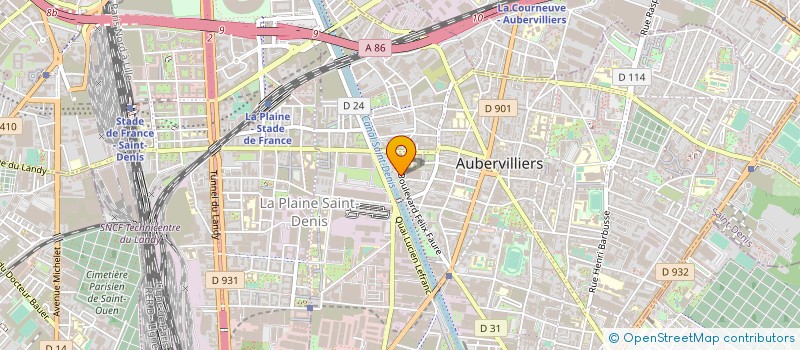 localisation de l'entreprise MONSIEUR FATAH REDJDAL  AUBERVILLIERS