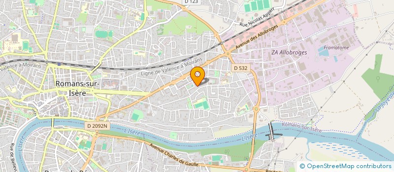 localisation de l'entreprise MONSIEUR FATBARDH HAXHIAJ  ROMANS-SUR-ISERE