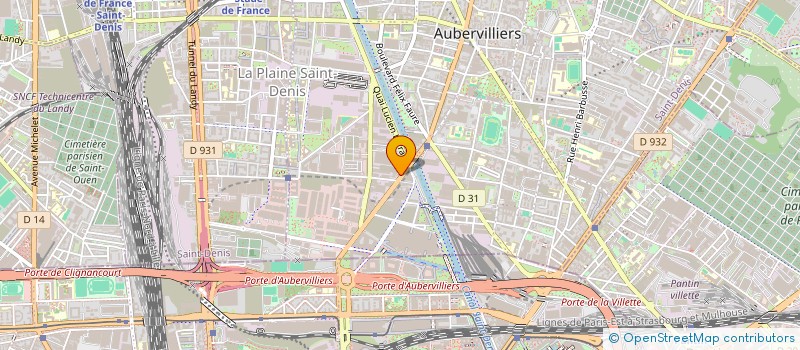 localisation de l'entreprise MONSIEUR FATEH FERGUENIS  AUBERVILLIERS