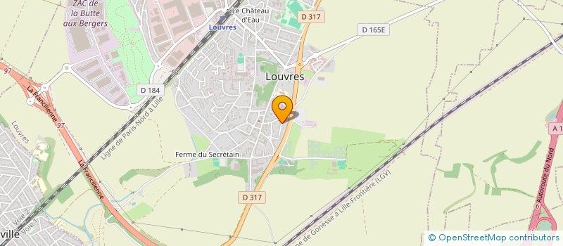 localisation de l'entreprise MONSIEUR FATEH HAMADOUCHE  LOUVRES