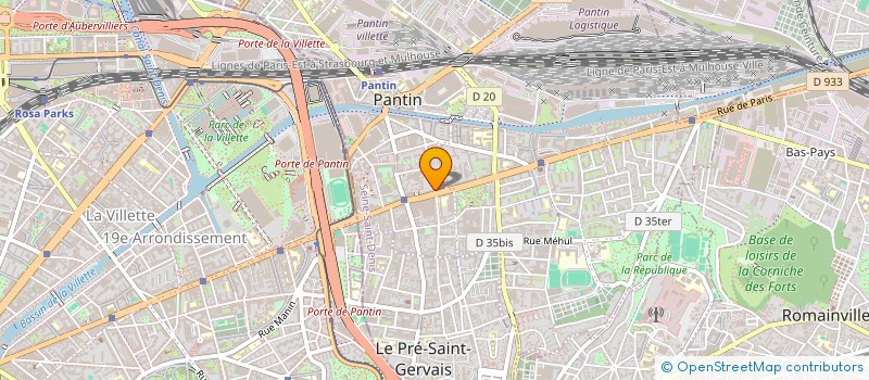 localisation de l'entreprise MONSIEUR FATEH LOUGGANI à PANTIN