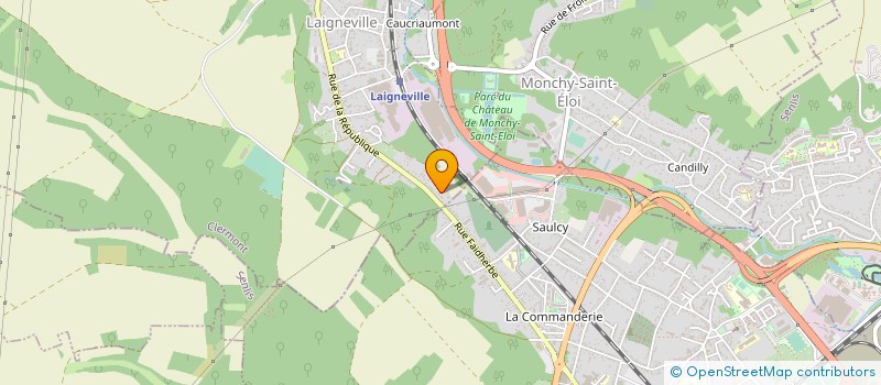 localisation de l'entreprise MONSIEUR FATEH MOUFFOK  LAIGNEVILLE