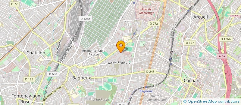 localisation de l'entreprise MONSIEUR FATEHULLAH WATANDOST à BAGNEUX