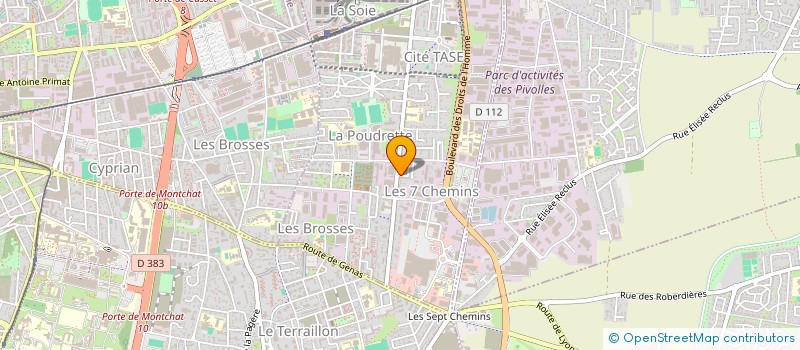 localisation de l'entreprise MONSIEUR FATHI AOUIDAT  VAULX-EN-VELIN