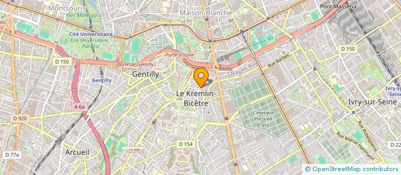 localisation de l'entreprise MONSIEUR FATHI BOUAOUN  LE KREMLIN-BICETRE