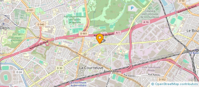 localisation de l'entreprise MONSIEUR FATHI LIHIOUEL à LA COURNEUVE