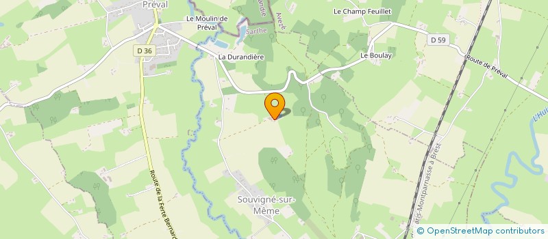 localisation de l'entreprise MONSIEUR FATHI TLATI  SOUVIGNE-SUR-MEME