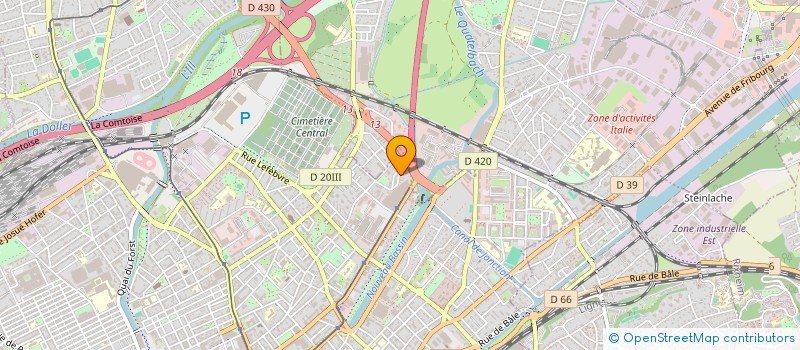 localisation de l'entreprise MONSIEUR FATIH ACHOUB  MULHOUSE