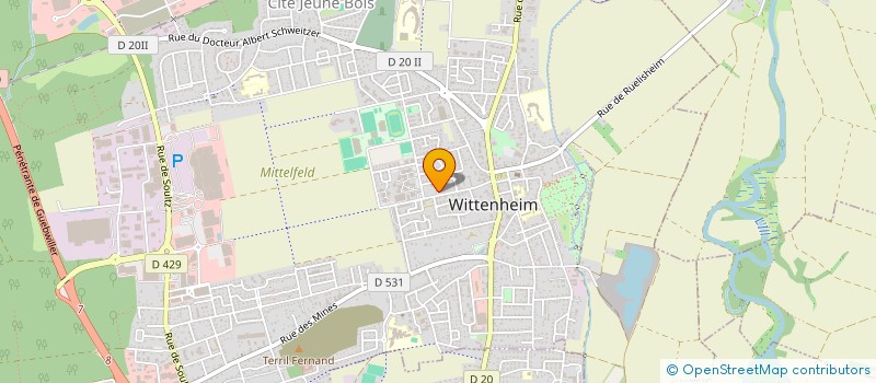 localisation de l'entreprise MONSIEUR FATIH BOUZENNA  WITTENHEIM