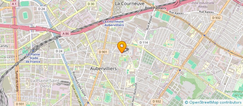 localisation de l'entreprise MONSIEUR FATIH DJOUADI  AUBERVILLIERS