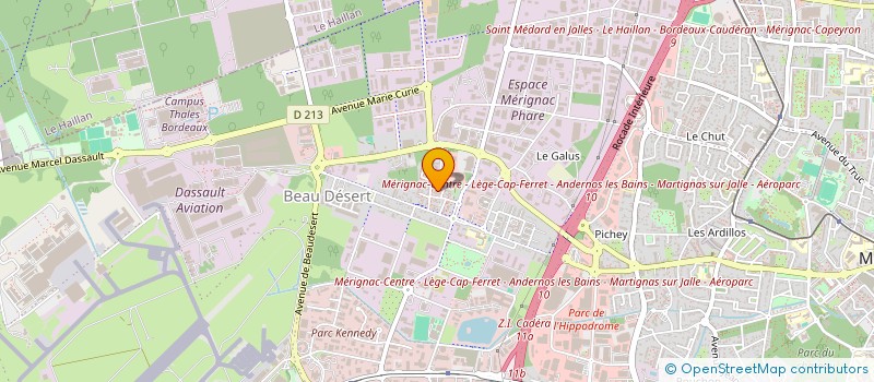 localisation de l'entreprise MONSIEUR FATIH ERTEKIN  MERIGNAC