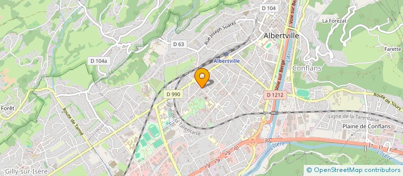 localisation de l'entreprise MONSIEUR FATIH KARATAS  ALBERTVILLE