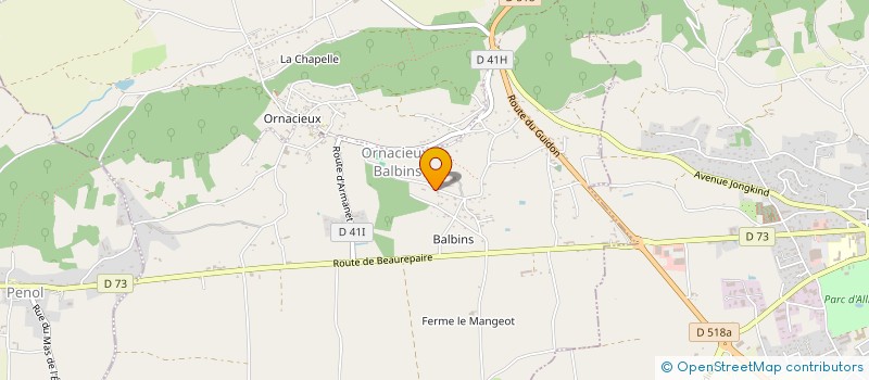 localisation de l'entreprise MONSIEUR FATIH KILIC à ORNACIEUX-BALBINS