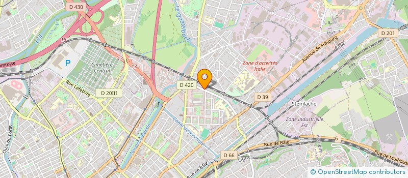 localisation de l'entreprise MONSIEUR FATIH MERDAN  MULHOUSE