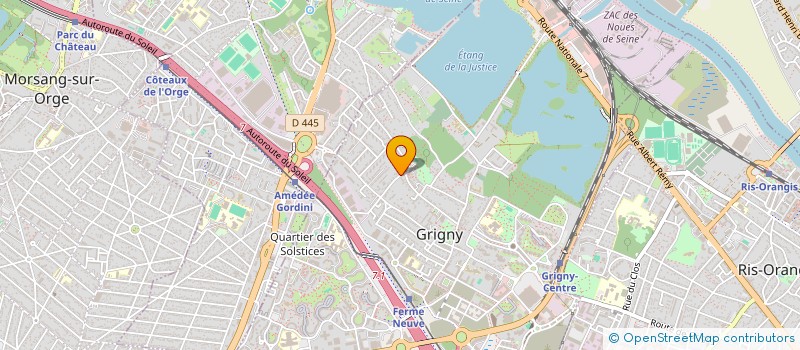 localisation de l'entreprise MONSIEUR FATIH SAGLAM  GRIGNY