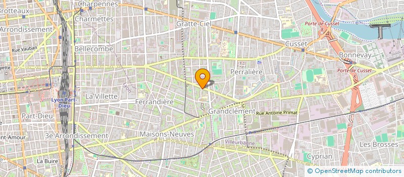 localisation de l'entreprise MONSIEUR FATMIR DEMIRI  VILLEURBANNE