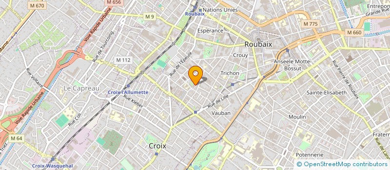 localisation de l'entreprise MONSIEUR FATTAH BOUAFIA  ROUBAIX