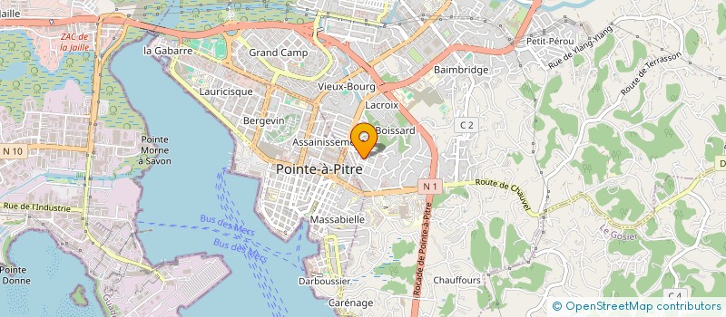 localisation de l'entreprise MONSIEUR FAUBIN TROUPE à LES ABYMES