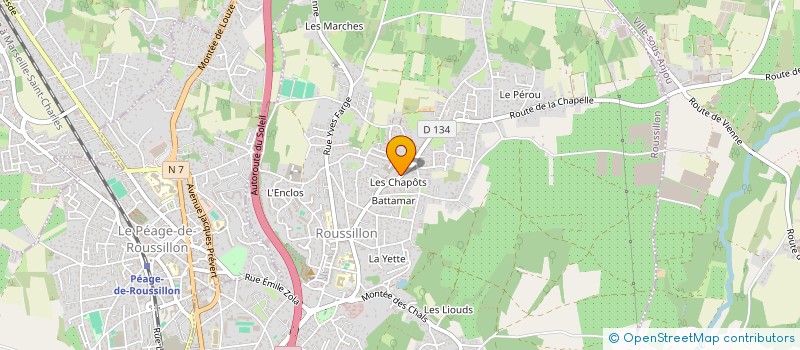 localisation de l'entreprise MONSIEUR FAURE ENZO  ROUSSILLON