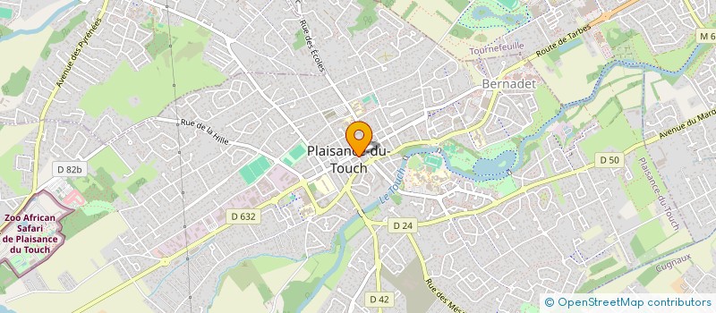 localisation de l'entreprise MONSIEUR FAURICE MONTGENIE  PLAISANCE-DU-TOUCH