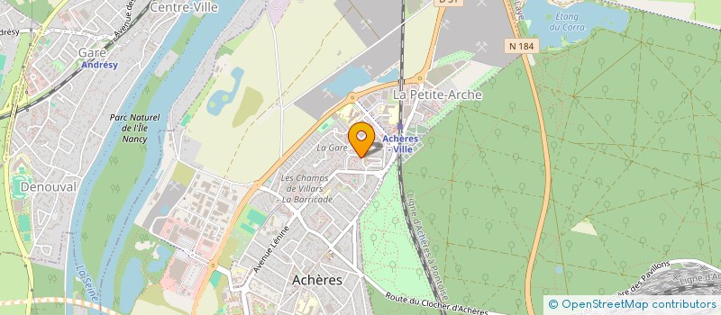 localisation de l'entreprise MONSIEUR FAUSSOU AHOUA  ACHERES