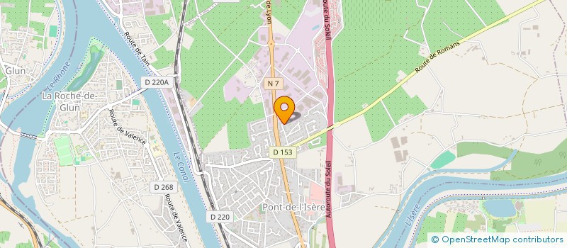 localisation de l'entreprise MONSIEUR FAUSTIN RIOU  PONT DE L'ISERE