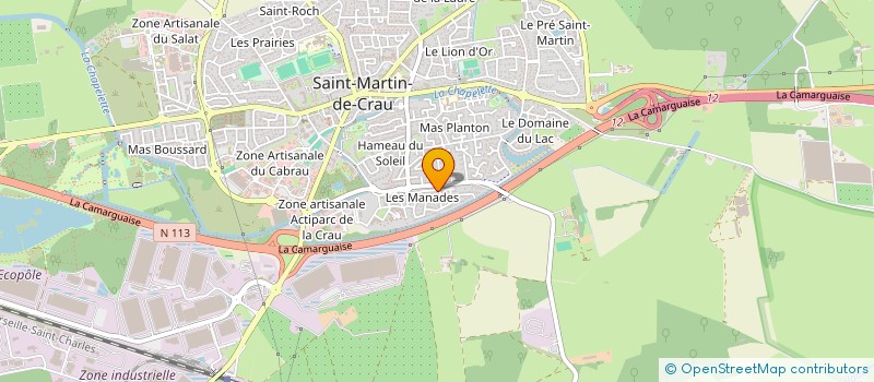 localisation de l'entreprise MONSIEUR FAUSTIN SICARD  SAINT MARTIN DE CRAU