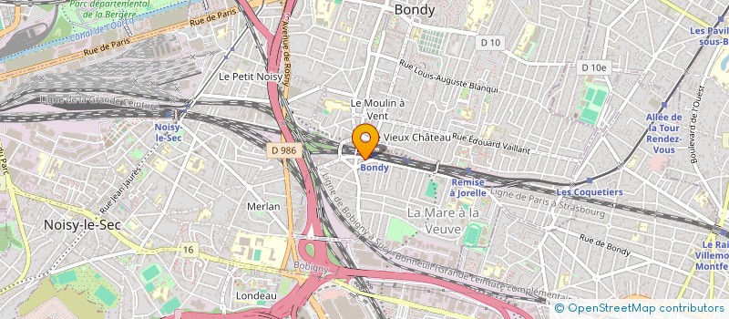 localisation de l'entreprise MONSIEUR FAUSTINO KAVADIOKO KIAKU  BONDY