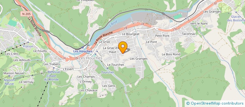 localisation de l'entreprise MONSIEUR FAUSTO MACHET à LES HOUCHES