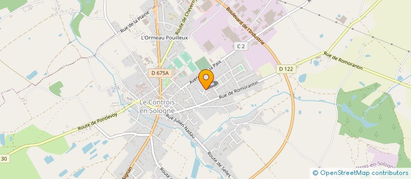 localisation de l'entreprise MONSIEUR FAVARIO PETIT  LE CONTROIS-EN-SOLOGNE