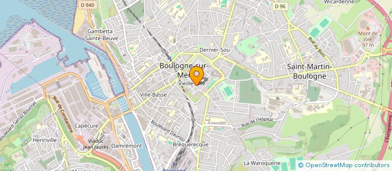 localisation de l'entreprise MONSIEUR FAVIEN MRAZ à BOULOGNE-SUR-MER